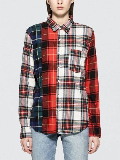 Flannel Tartan Long Sleeve Shirt - STUSSY - BALAAN 2