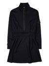 Pleated ponte mini dress 8I00015 899M0 999 - MONCLER - BALAAN 1