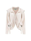 blouson satin effect in viscose jacket beige - FENDI - BALAAN 2