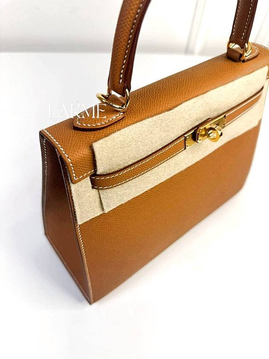 Kelly bag 25 Celie gold plated Appsong W engraved - HERMES - BALAAN 2