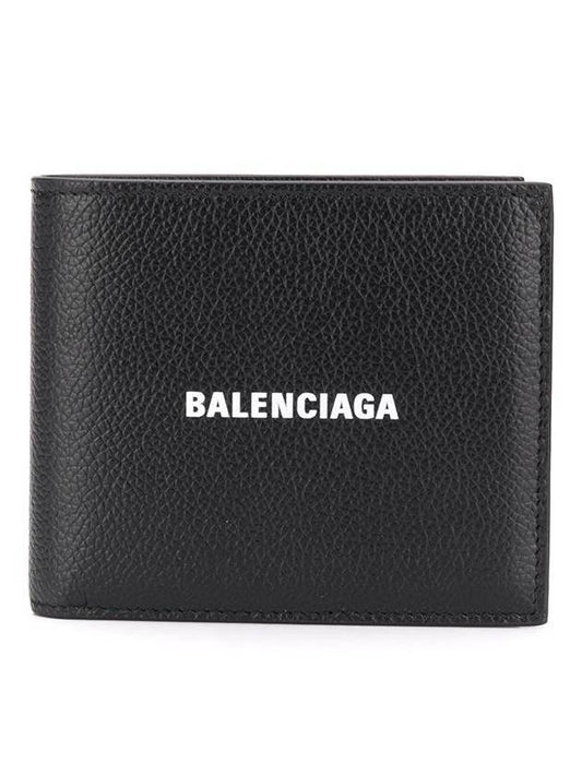 Cash Square Folded Wallet Black - BALENCIAGA - BALAAN 1