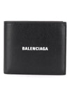 Cash Square Folded Wallet Black - BALENCIAGA - BALAAN 1