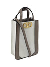 V Logo Mini Shoulder Bag Grey - VALENTINO - BALAAN 4