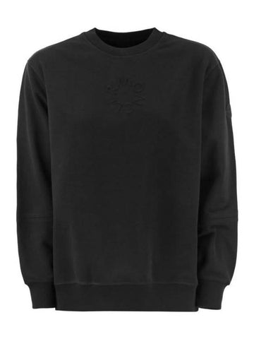 Women's Embossed Logo Sweatshirt Black - MONCLER - BALAAN 1