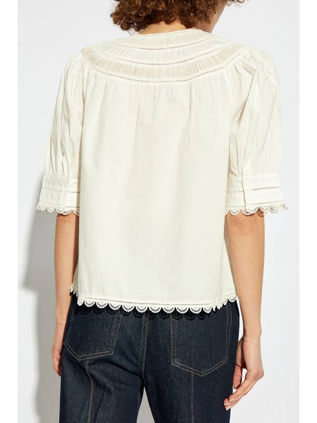 Ulla Johnson Top Dylan, Women's, Cream - ULLA JOHNSON - BALAAN 4