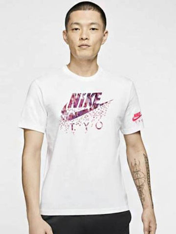 01DC9996100Tokyo Cherry Blossom TshirtWhite - NIKE - BALAAN 1