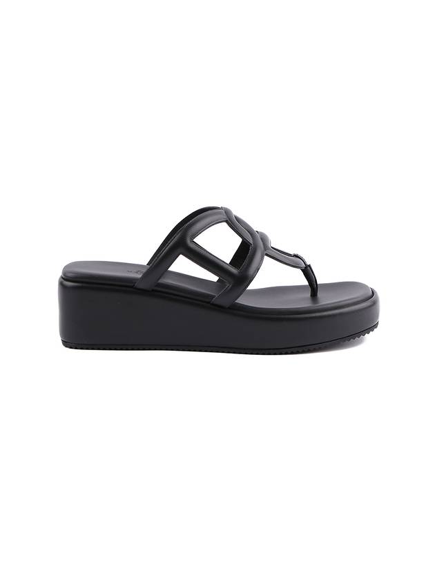 Gipsy Nappa Leather Sandals Black - HERMES - BALAAN 1