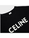 Oversized  Knit Top in Ribbed Wool Black - CELINE - BALAAN 6