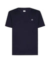 Jersey Small Logo Cotton Short Sleeve T-Shirt Black - CP COMPANY - BALAAN 2