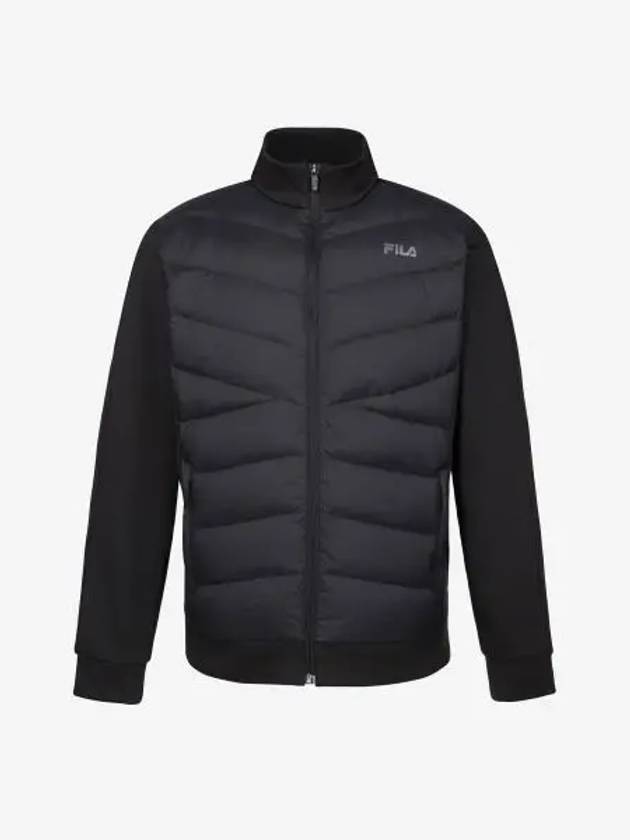 Chest panel padded training jacket FS2DJG4203MBLK - FILA - BALAAN 1