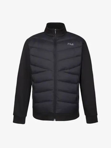 Chest panel padded training jacket FS2DJG4203MBLK - FILA - BALAAN 1