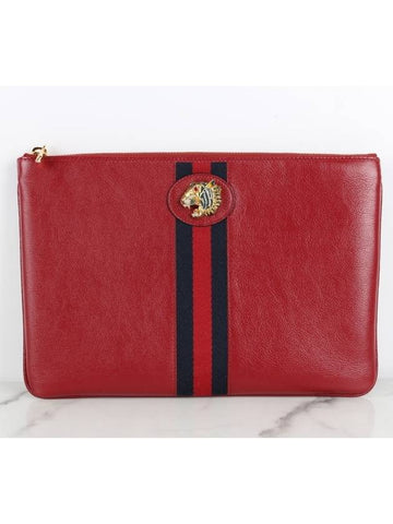 tiger head clutch red - GUCCI - BALAAN 1