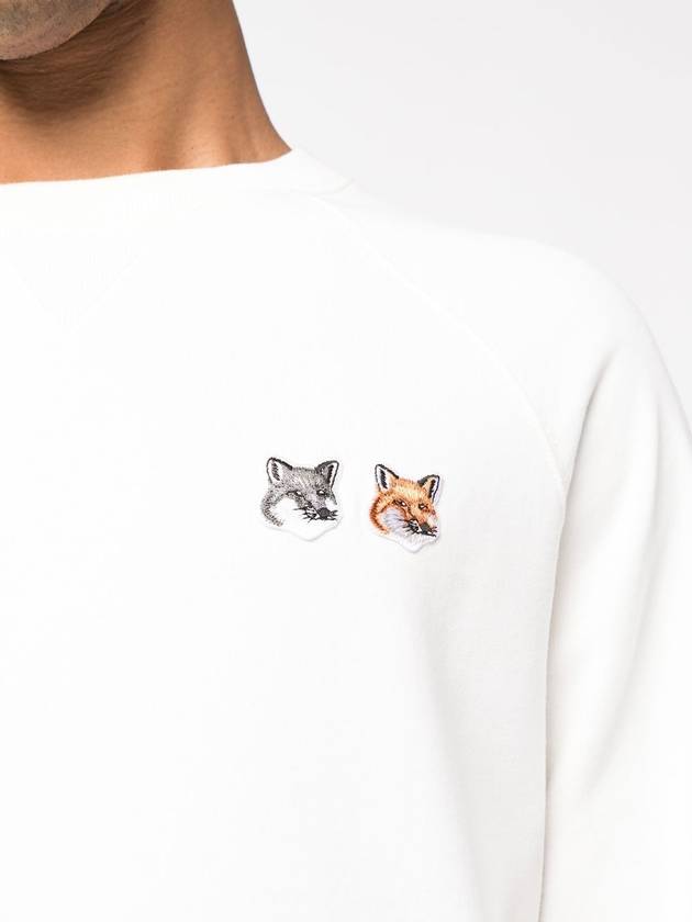 Double Fox Head Patch Classic Sweatshirt Ecru - MAISON KITSUNE - BALAAN 3