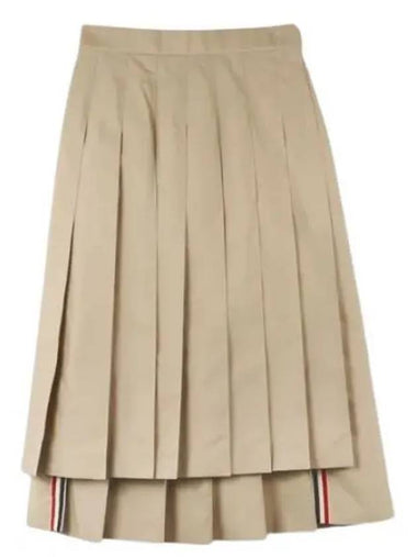 Classic Typewriter Women s Pleated Skirt FGC400U 04502 250 - THOM BROWNE - BALAAN 1