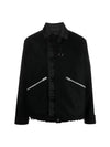 Melton Wool Blouson Jacket Black - SACAI - BALAAN 2