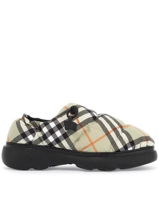 Check Pillow Slip-On Light Sage - BURBERRY - BALAAN 2