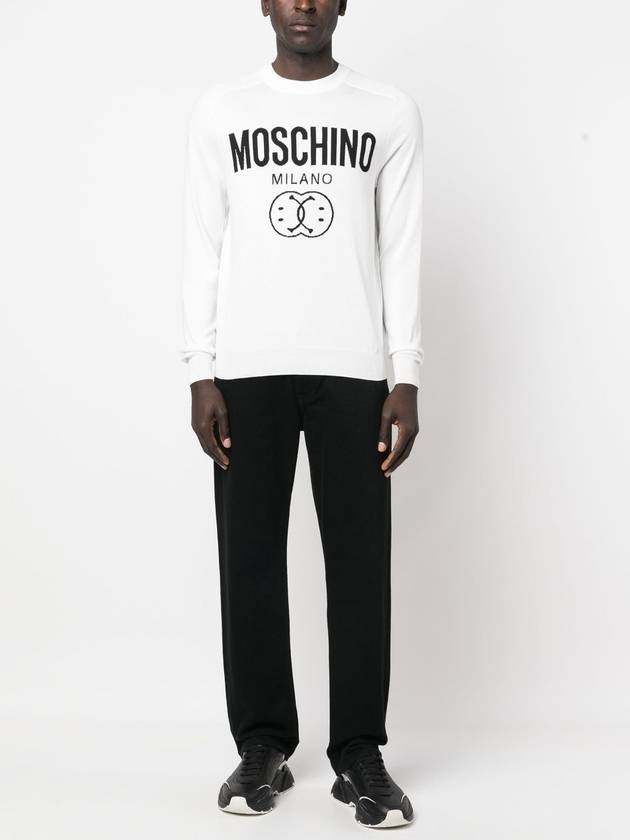 Sweater A0933 2001 3002 WHITE - MOSCHINO - BALAAN 3