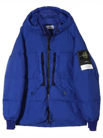 Crinkle Labs Recycled Nylon Down Hooded Jacket Men s Padded Jumper - STONE ISLAND - BALAAN 1