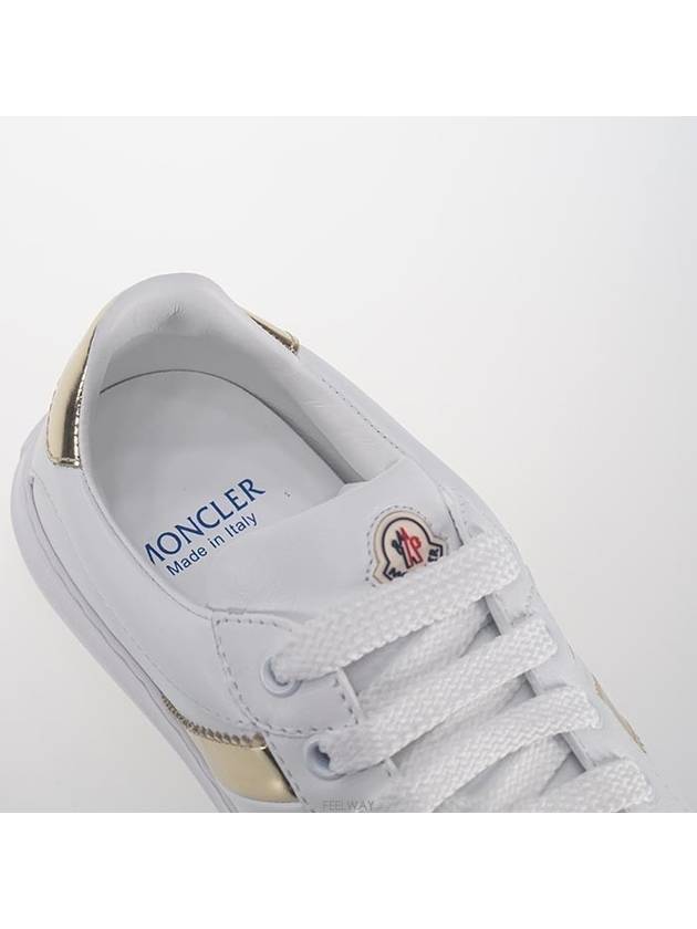 Triple Logo Leather Low Top Sneakers White - MONCLER - BALAAN 6