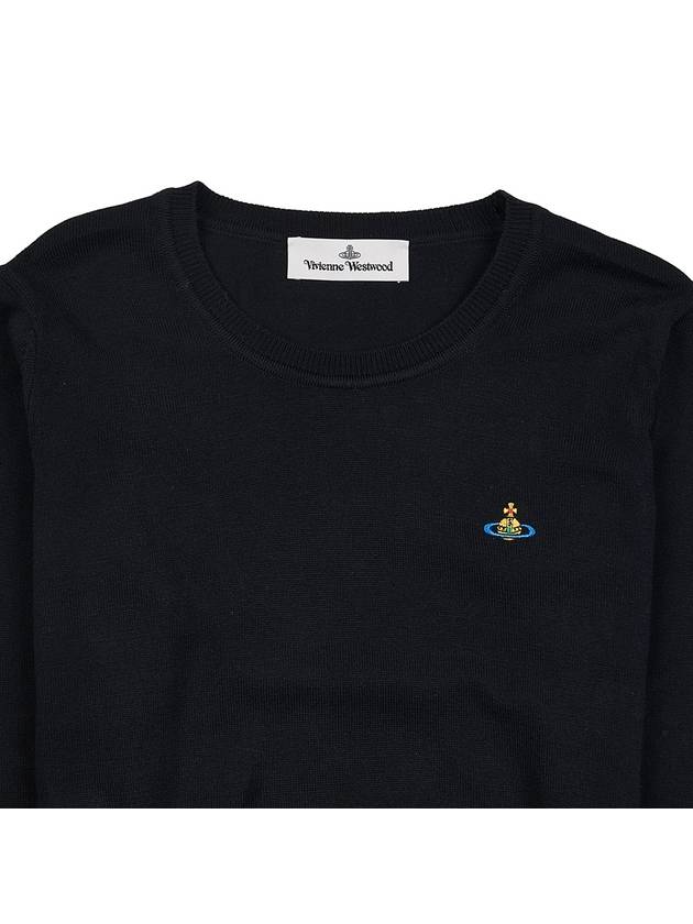 ORB Embroid Logo Knit Top Black - VIVIENNE WESTWOOD - BALAAN 4