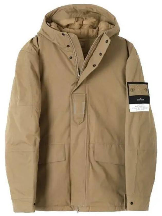 Ghost Piece Nylon Hooded Jacket Beige - STONE ISLAND - BALAAN 2