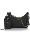 Re-Edition 2005 Saffiano Leather Shoulder Bag Black - PRADA - BALAAN 2