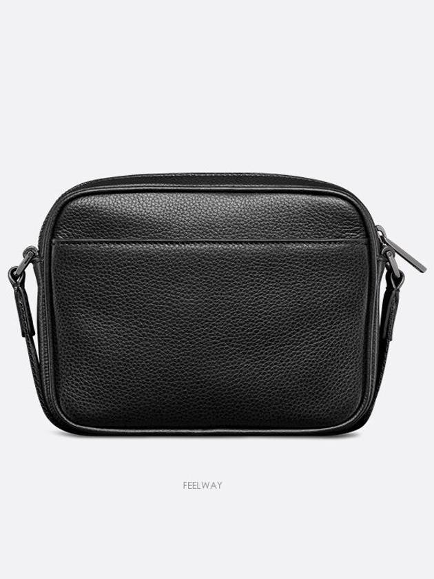 Mini Rider 2 0 Zipper Messenger Bag Black Oblique Jacquard and Grained Calfskin 2ESWS034YKS H03E - DIOR - BALAAN 5