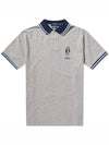 Embroidered Bear Cotton PK Shirt Gray - POLO RALPH LAUREN - BALAAN.