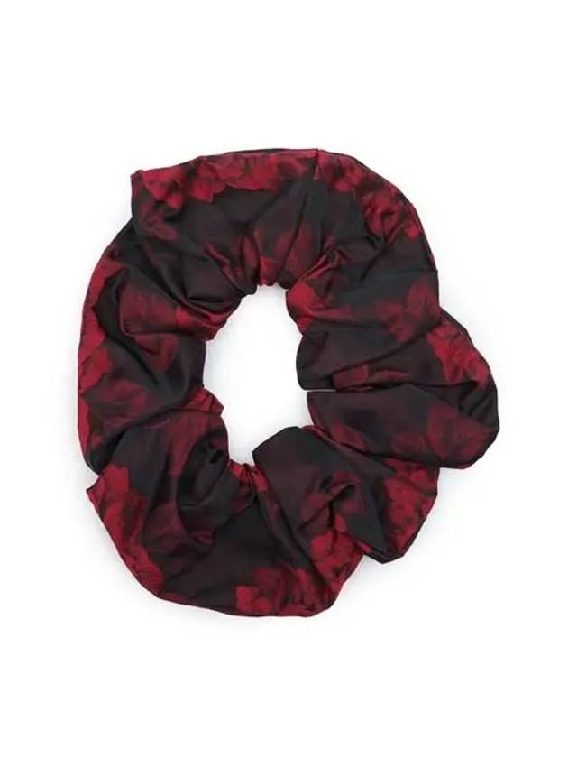 jacquard scrunchie red A5495 472 - GANNI - 3