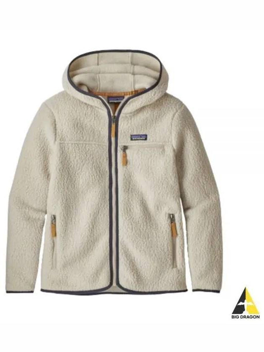 Retro Pile Hooded Jacket Ivory - PATAGONIA - BALAAN 2