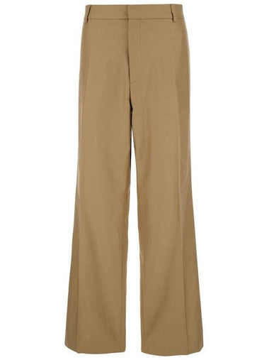 Beige Straight Pants In Wool Man - BLUEMARBLE - BALAAN 1