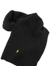 Yellow Pony Ribbed Muffler Black 710886136 008 - POLO RALPH LAUREN - BALAAN 3