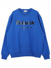 Graffiti Logo Sweatshirt Blue - ALEXANDER MCQUEEN - BALAAN 2