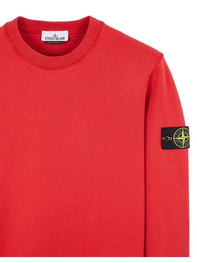 Wappen Patch Garment Dyed Sweatshirt red - STONE ISLAND - BALAAN 4