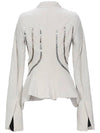 lilies wrap-style PRINCESS jacket with chains - RICK OWENS - BALAAN 2