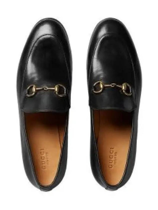 Women's Jordaan Horsebit Leather Loafers Black - GUCCI - BALAAN 2