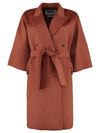 RISORSA Cashmere Camel Hair Double Breasted Coat 004 Terracotta - MAX MARA - BALAAN 6