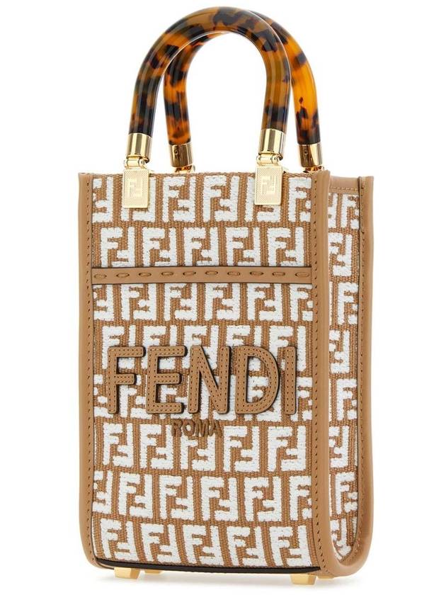 Sunshine FF Motif Small Tote Bag Beige - FENDI - BALAAN 3