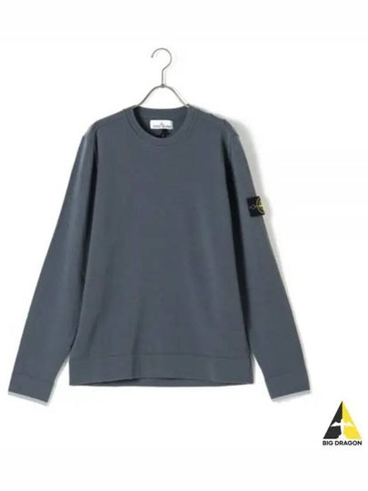 Logo Patch Crew Neck Knit Top Grey - STONE ISLAND - BALAAN 2