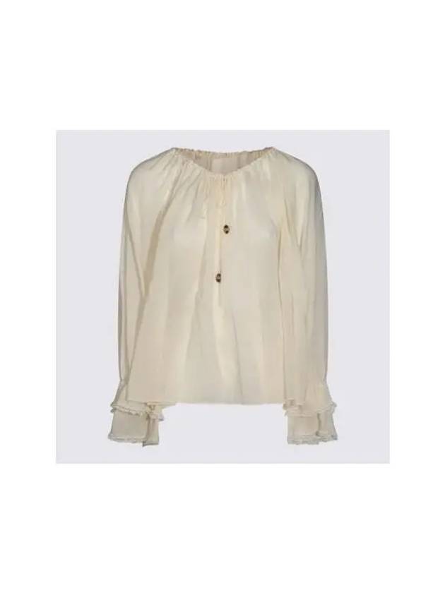 Chloe Beige Silk Blouse CH24WHT71 117114 - CHLOE - BALAAN 2