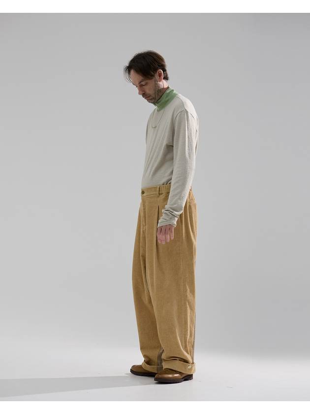 Men s Wide Baggie Trousers mustard coduroy whyso24FW14 - WHYSOCEREALZ - BALAAN 6