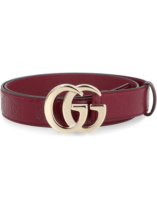 Gucci Gg Milano Leather Belt - GUCCI - BALAAN 2