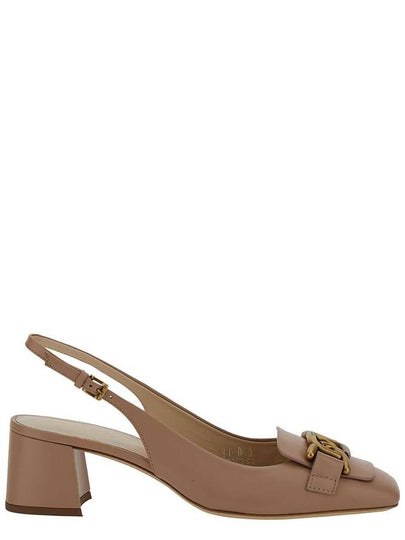 Leather Kate Slingback Pumps Pale Pink - TOD'S - BALAAN 2