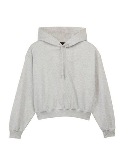 Brushed Terry Boxy Hoodie Grey - Y-3 - BALAAN 2