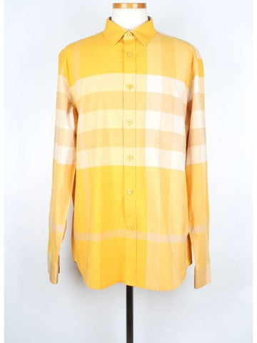 Check shirt yellow XL 105 - BURBERRY - BALAAN 1