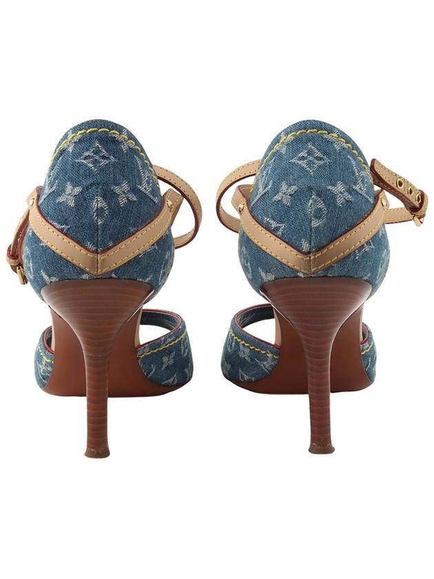 Monogram denim heel sandals size 3633594Y - LOUIS VUITTON - BALAAN 4