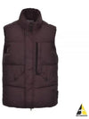 Wappen Patch High Neck Padding Vest Dark Burgundy - STONE ISLAND - BALAAN 2