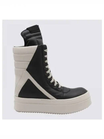 Rick Owens leather high top sneakers - RICK OWENS - BALAAN 1