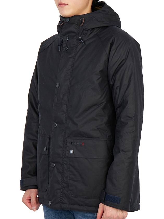 Rockfield Wax Jacket Navy - BARBOUR - BALAAN 4