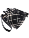 Check Drawstring Pouch Bag Black - BURBERRY - BALAAN 6